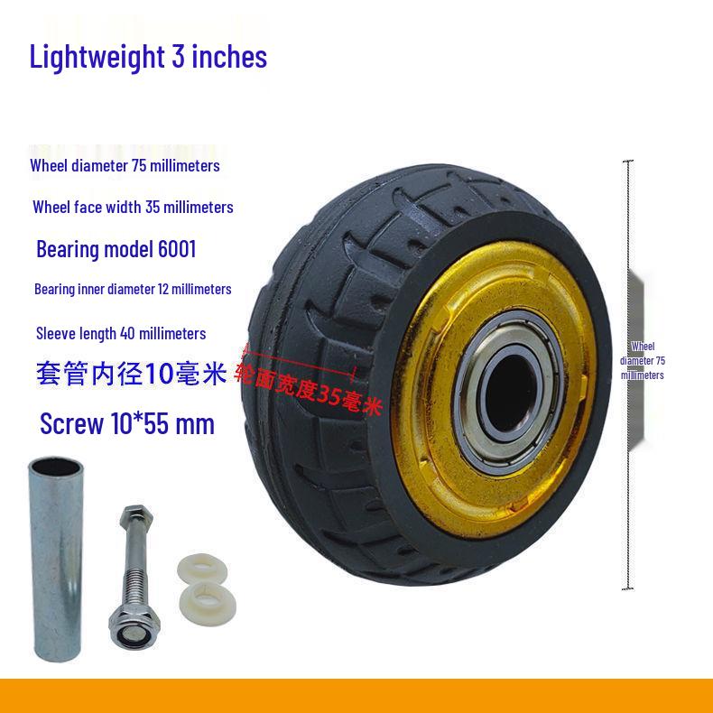 Бесшумные резиновые поворотные колеса для платформенных и ручных тележек: 3-8 дюймов, от легкого до тяжелого режима работы