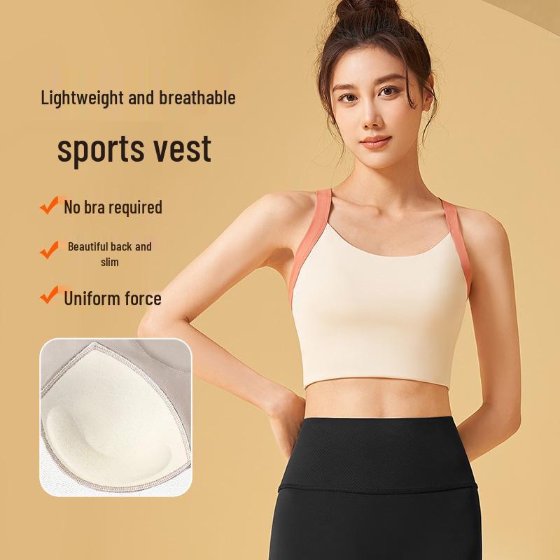 Juyi Hall Лоскутный Высокоударный Ударопрочный Кросс-Кросс Йога Спортивный бюстгальтер S