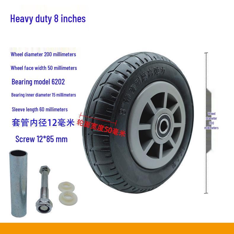 Бесшумные резиновые поворотные колеса для платформенных и ручных тележек: 3-8 дюймов, от легкого до тяжелого режима работы